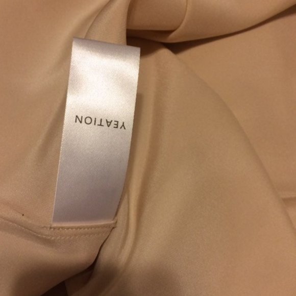 [NEW] [NWT] YEATION Silk Satin Slip Nightgown Rose Gold Pink Dress Chemise [M] - Picture 5 of 8